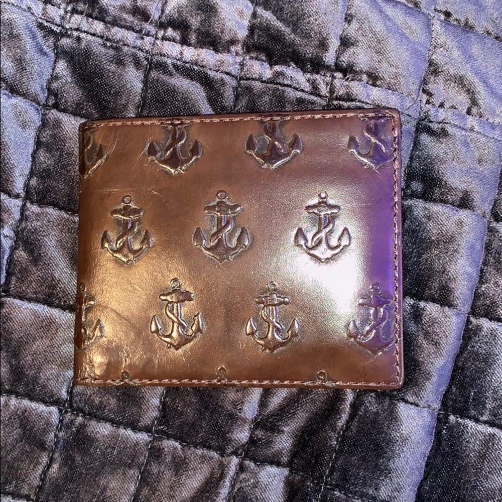 Jack Spade Anchor Embossed Wallet (chocolate)